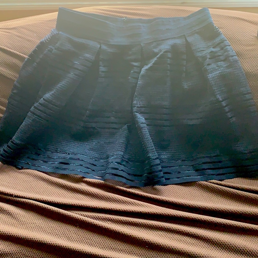 Black high waste skirt